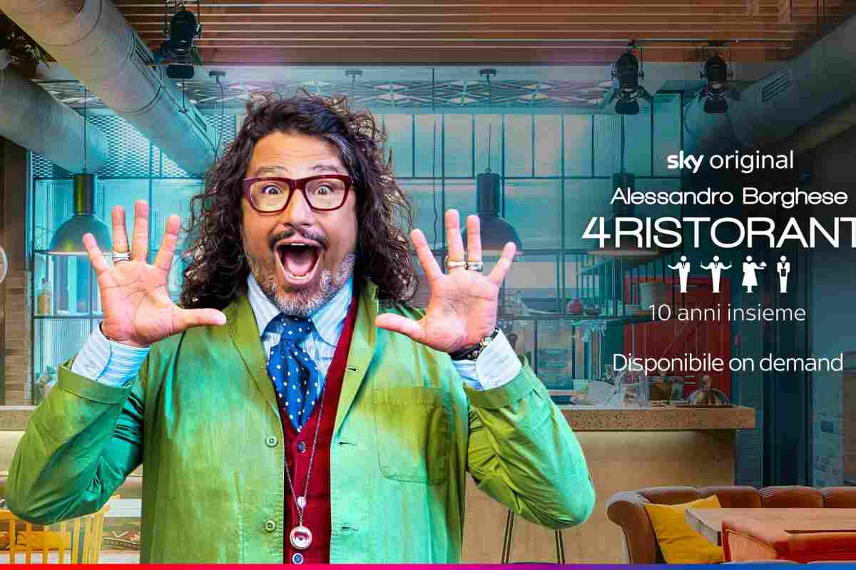 alessandro borghese e l'annuncio su 4 ristoranti